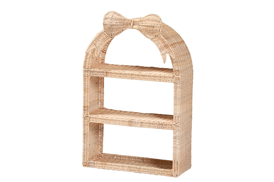 Bali & Pari Creusa Rattan Wall Shelf