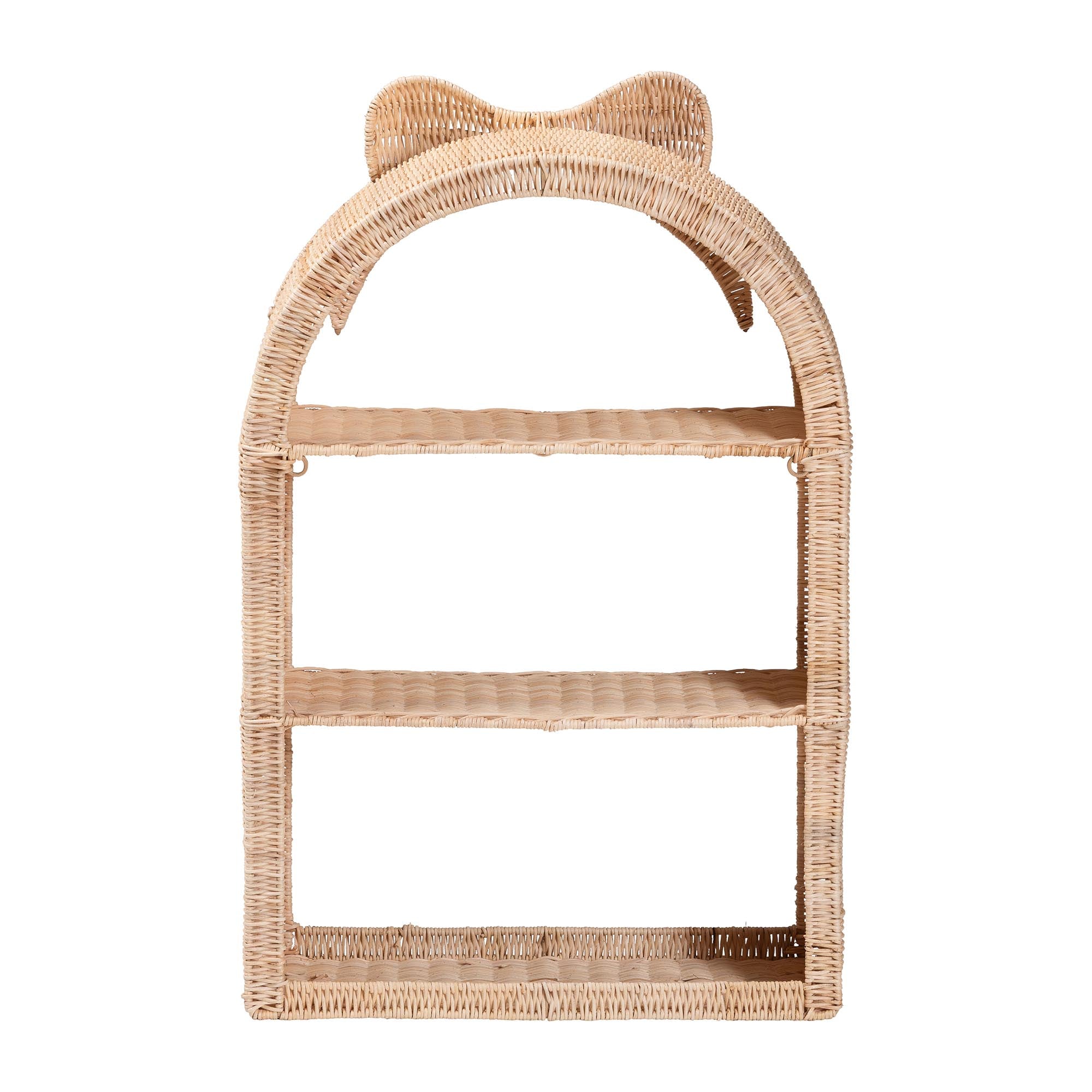 Bali & Pari Creusa Rattan Wall Shelf