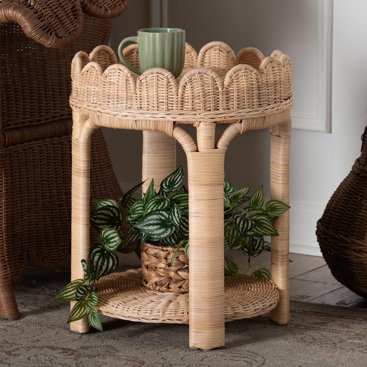 Bali & Pari Latoya Rattan End Table