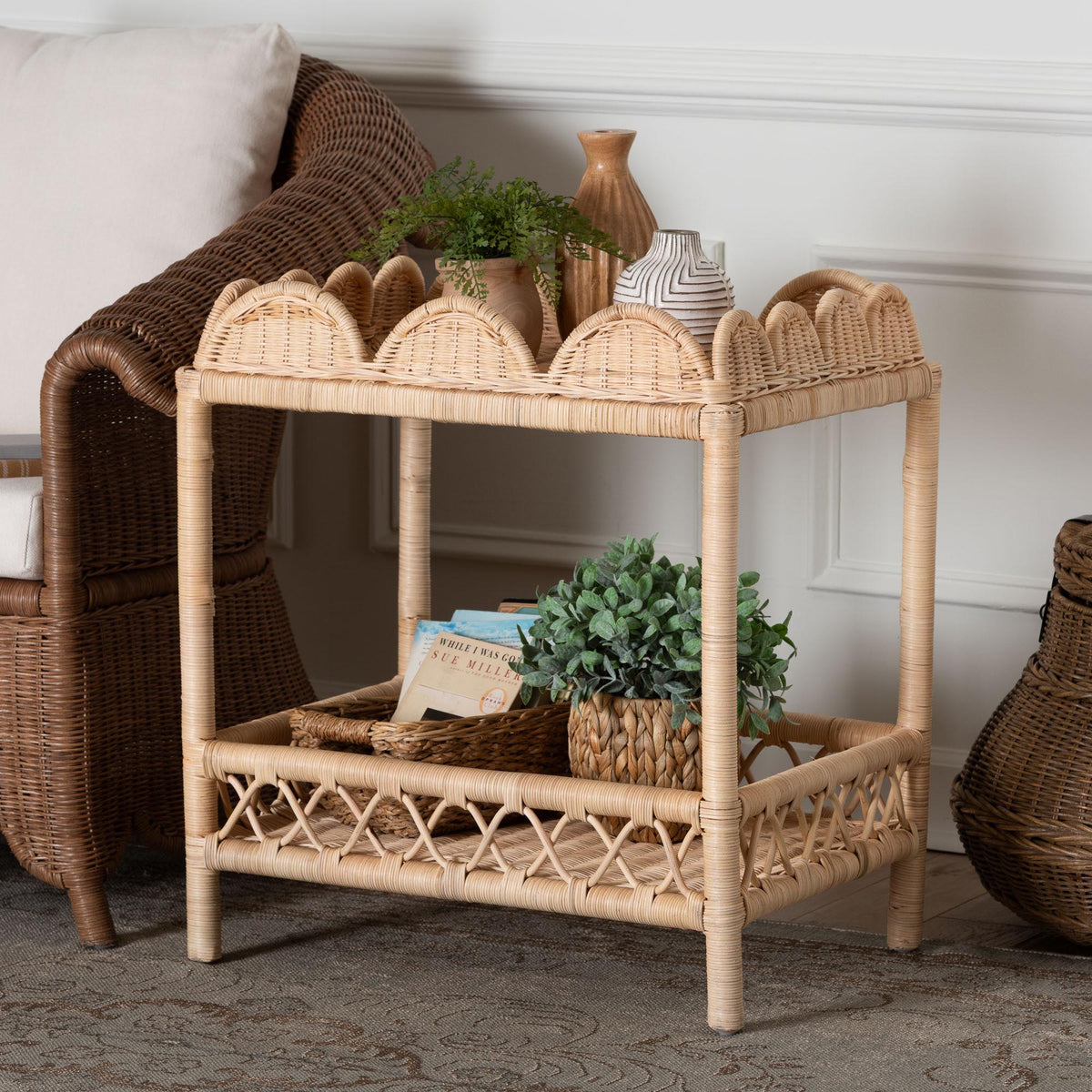 Bali & Pari Eloisa Rattan End Table