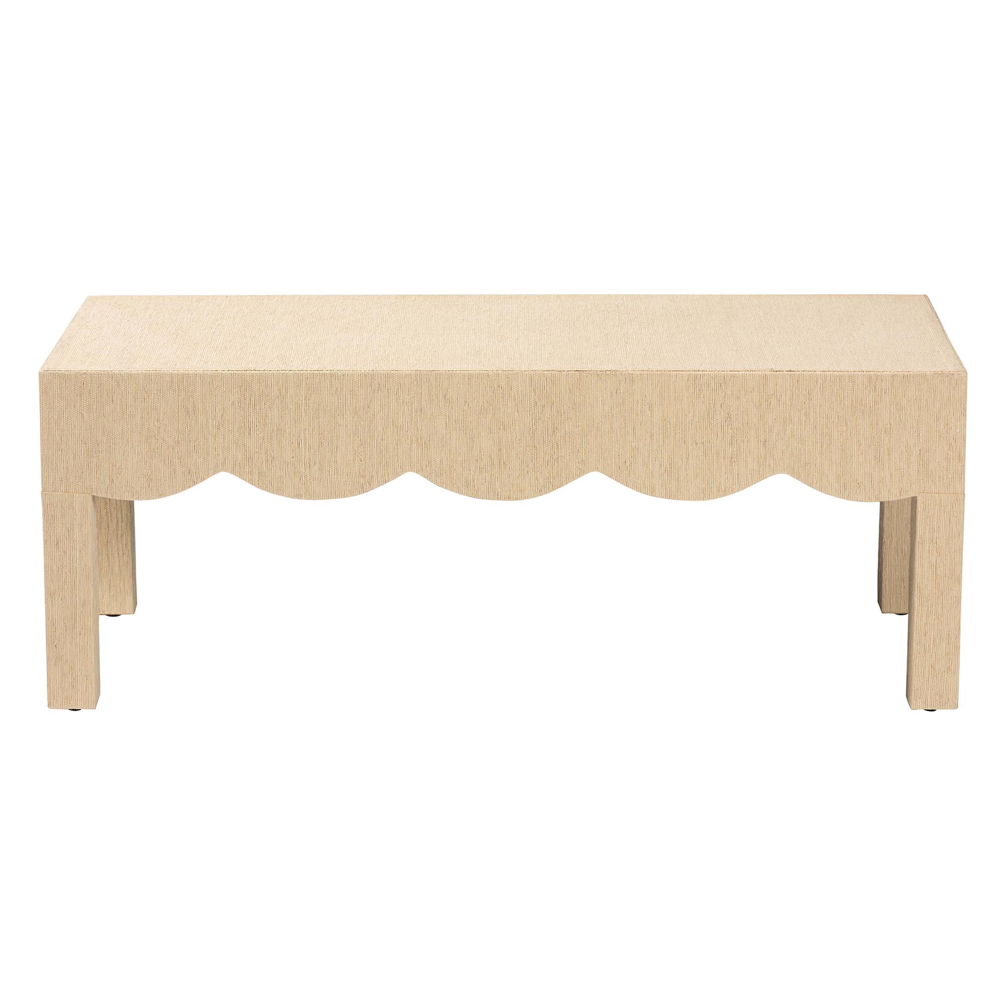Bali & Pari Mason Grasscloth Coffee Table