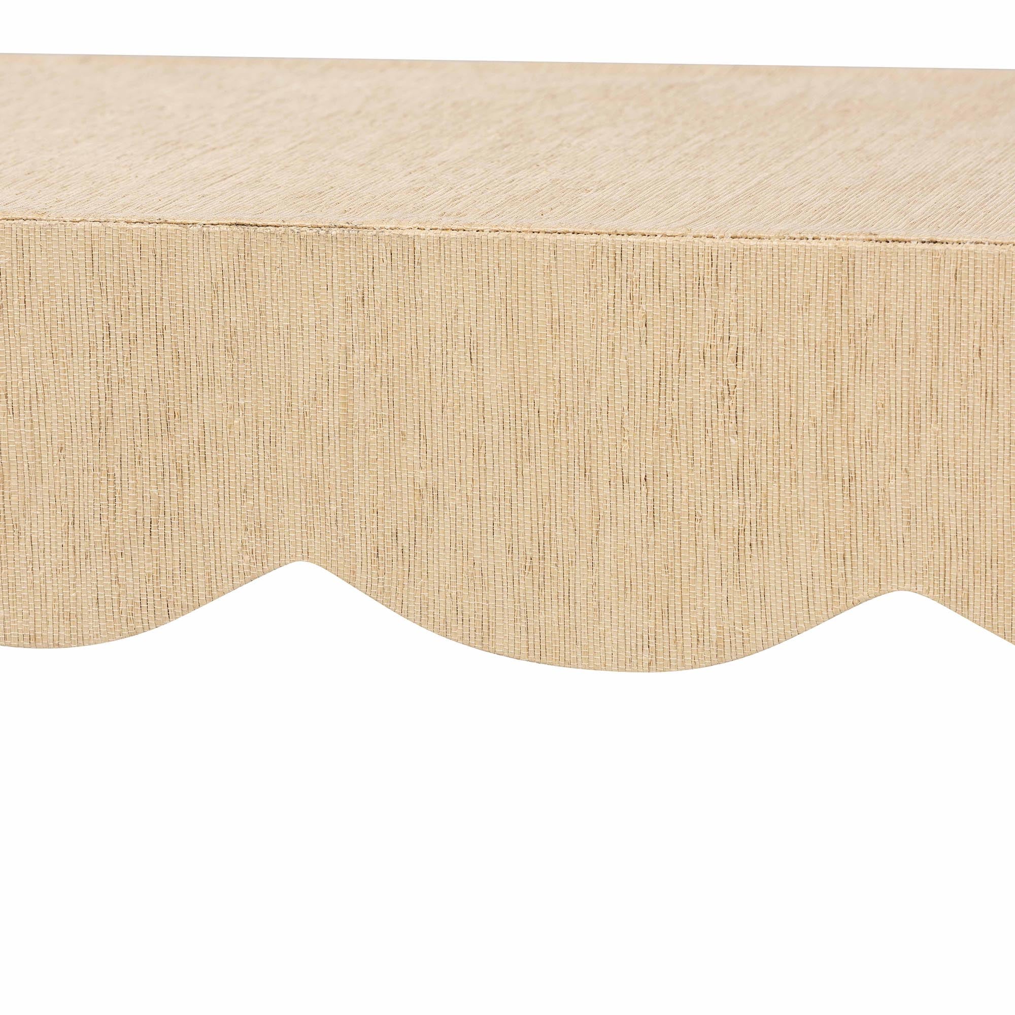 Bali & Pari Mason Grasscloth Coffee Table