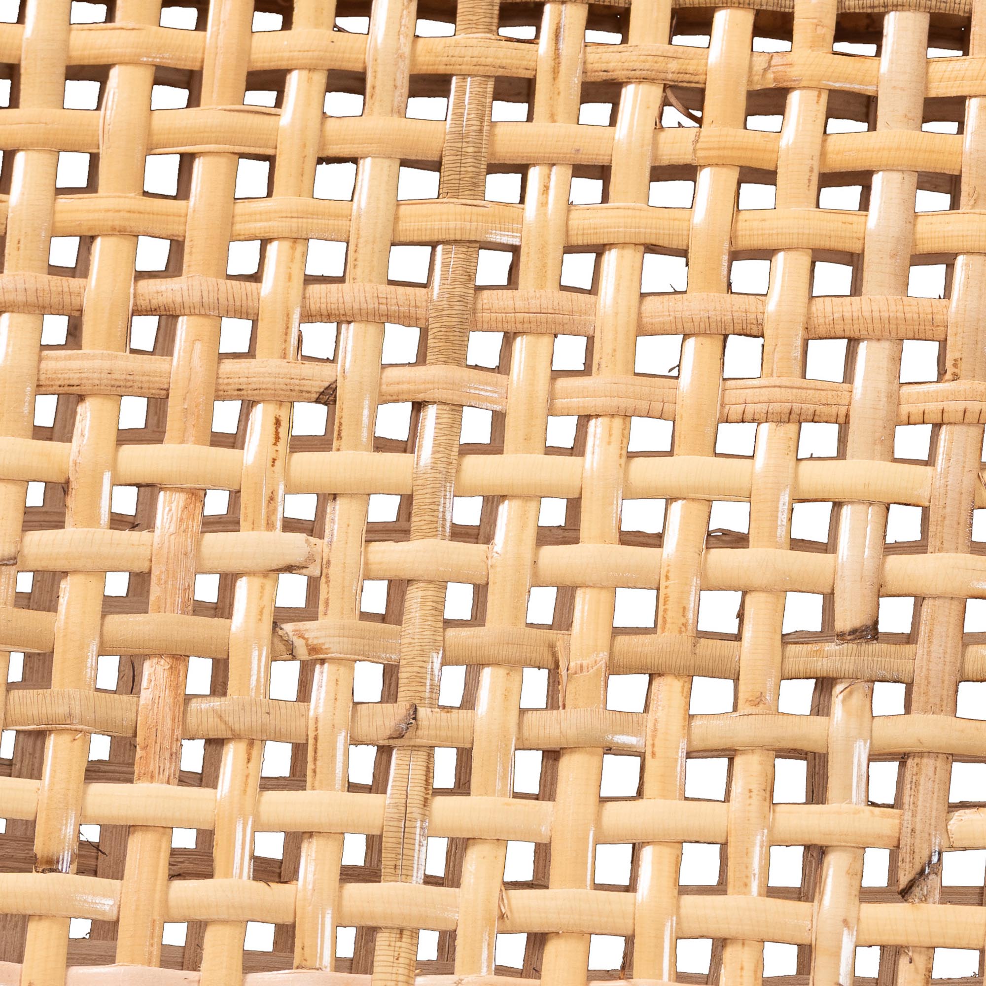 bali & pari Chatura Rattan and Mahogany Wood 2-Piece Dining Armchair Set - Handwoven Wicker Dining Chair with Angled Back, Coastal Boho Seating for Dining or Kitchen