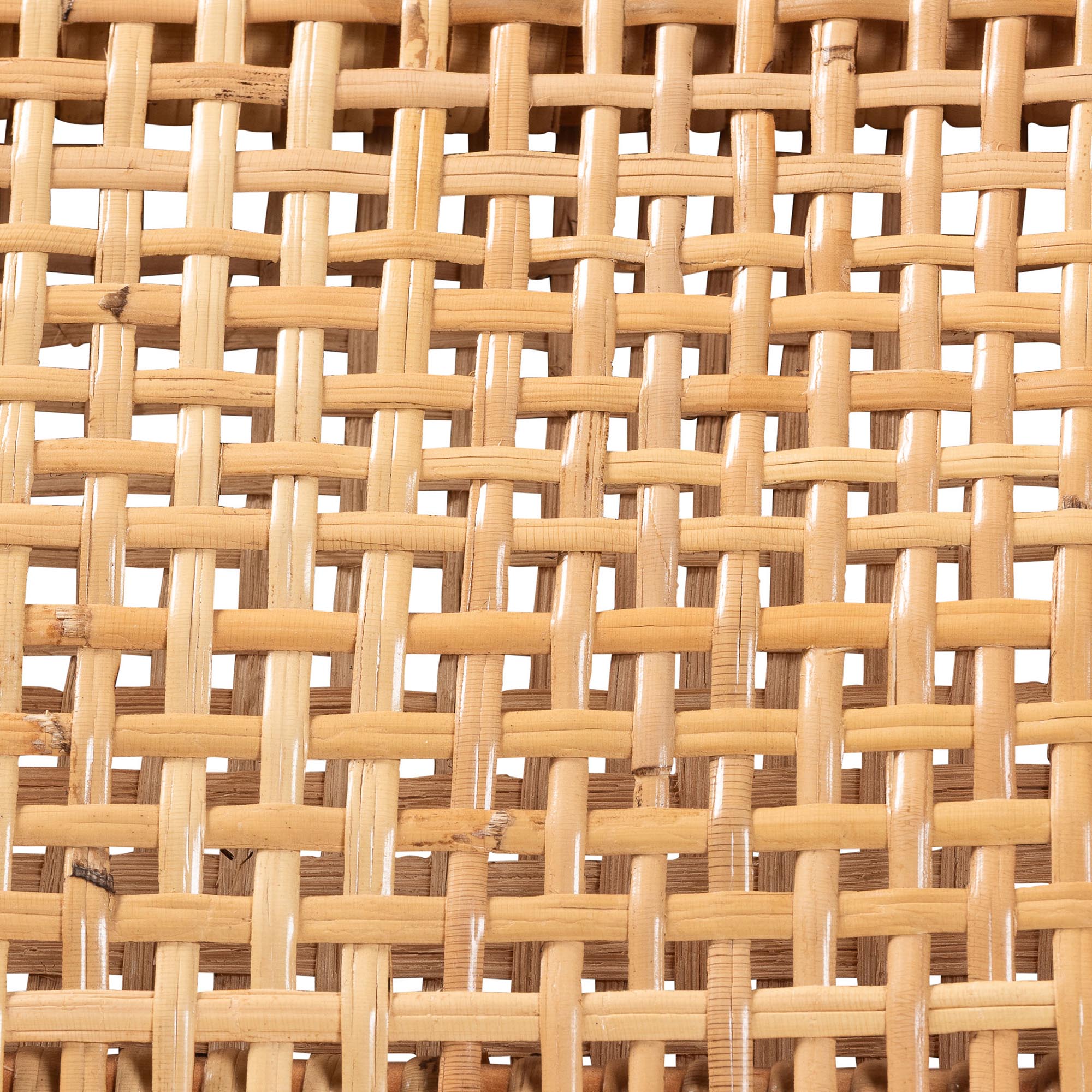 bali & pari Chatura Rattan and Mahogany Wood 2-Piece Counter Stool Set - Handwoven Wicker Stool with Angled Back, Coastal Boho Seating for Kitchen Island, Counter Height