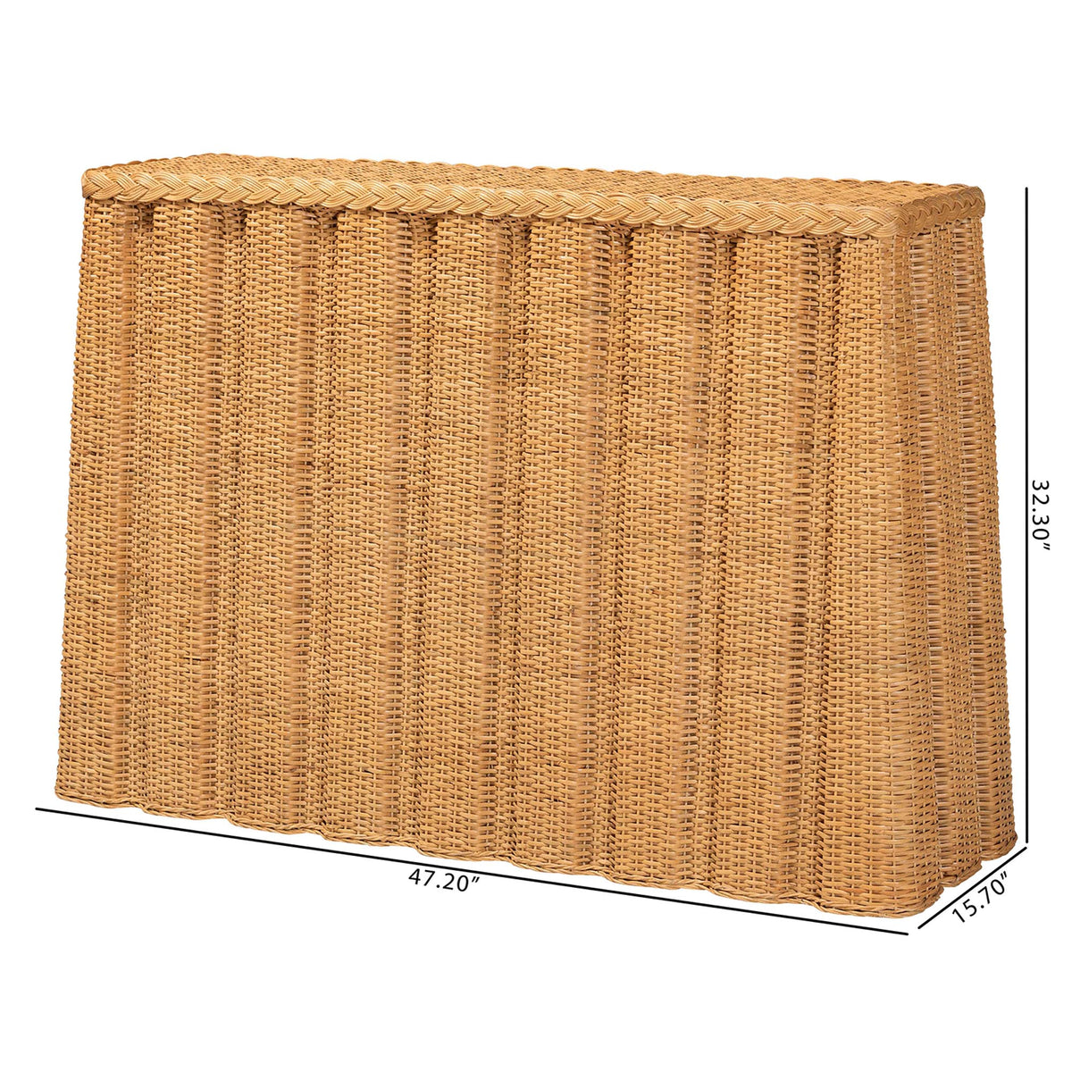 Bali & Pari Andrea Rattan Console Table