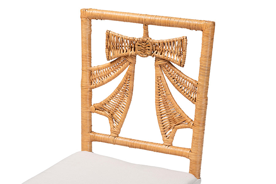 Bali & Pari Abia Rattan 2-Piece Dining Chair Set