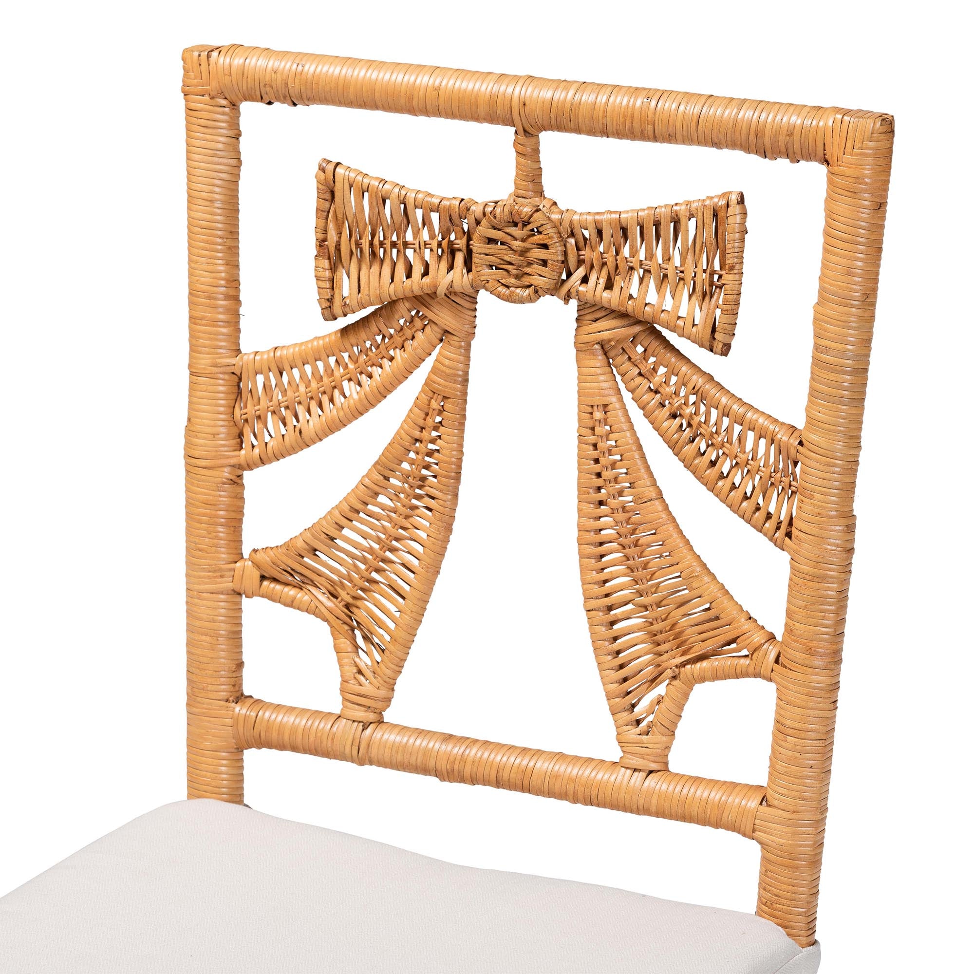 Bali & Pari Abia Rattan 2-Piece Dining Chair Set