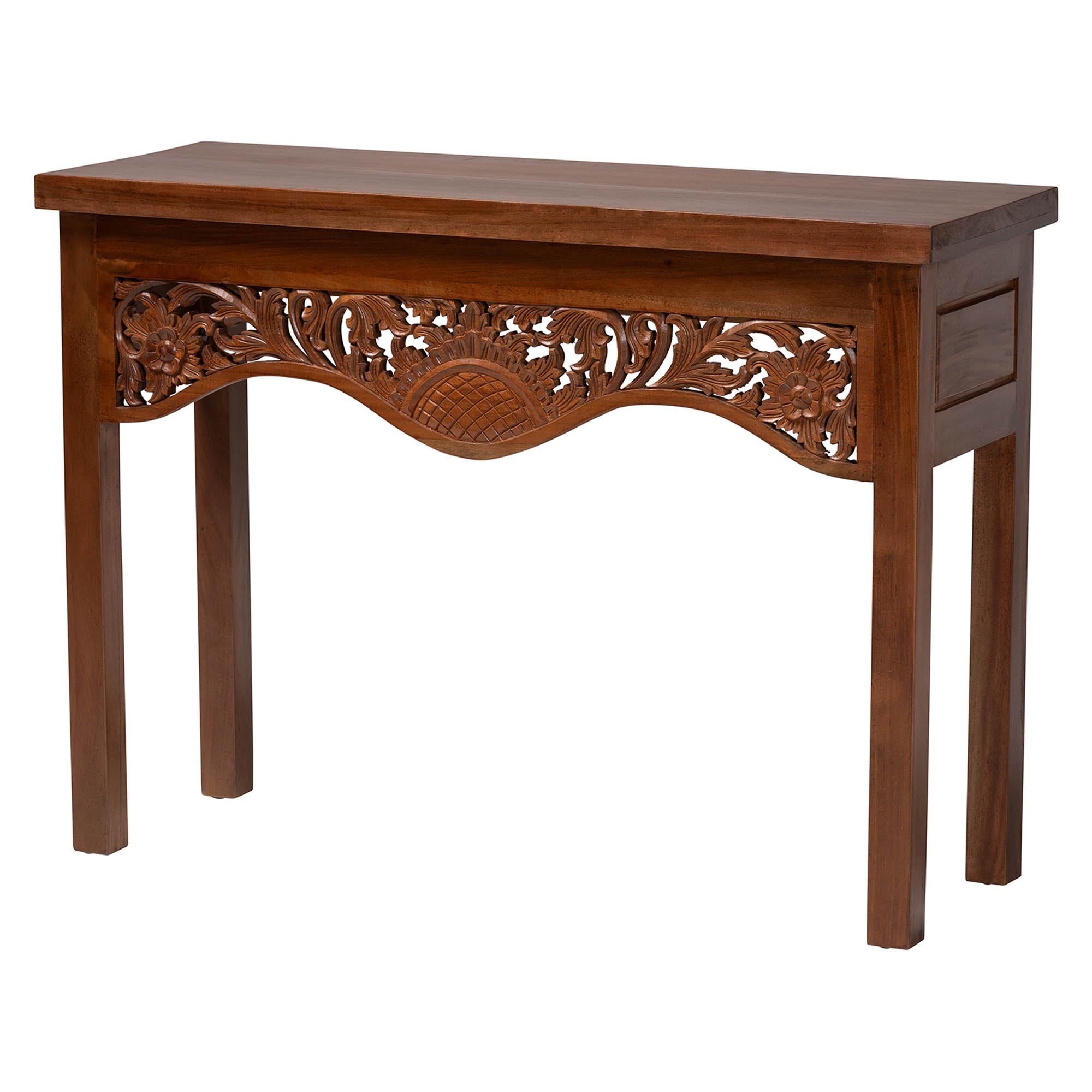 Bali & Pari Alannis Mahogany Wood Console Table