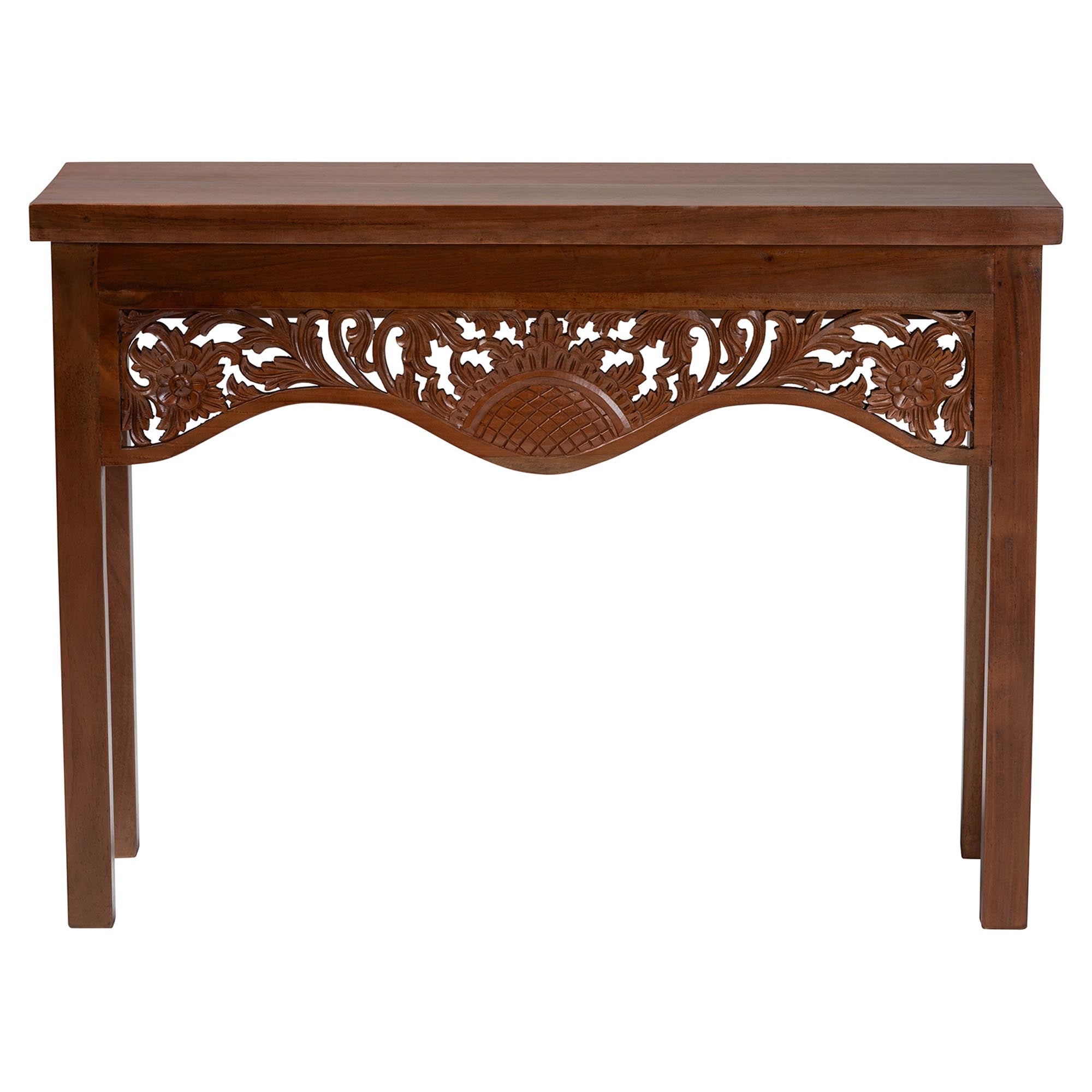 Bali & Pari Alannis Mahogany Wood Console Table
