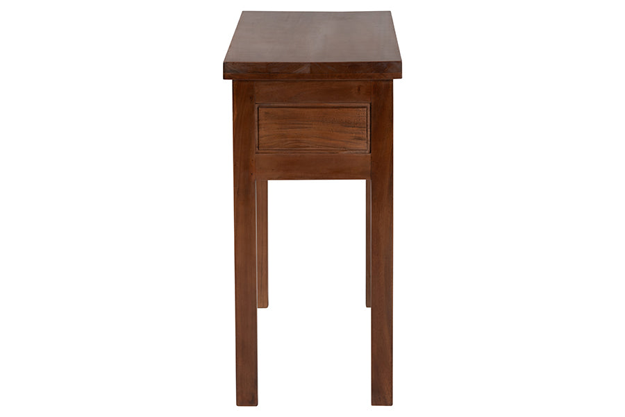 Bali & Pari Alannis Mahogany Wood Console Table