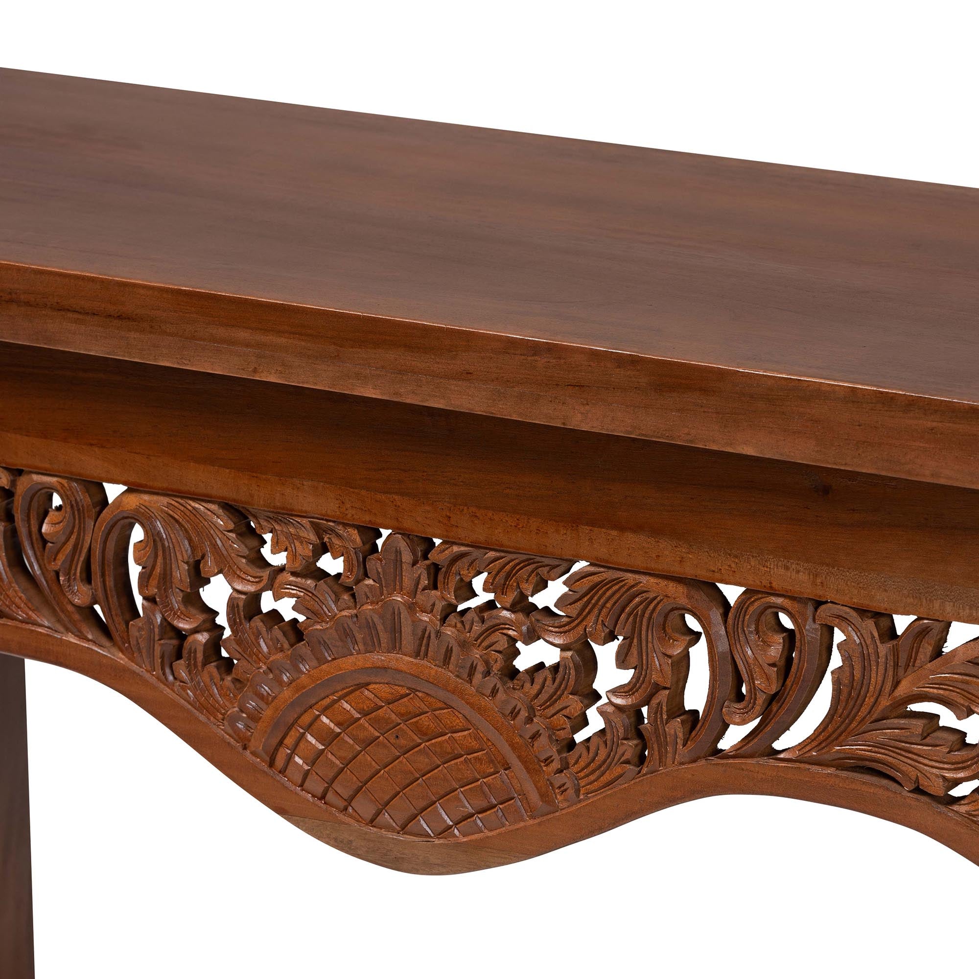 Bali & Pari Alannis Mahogany Wood Console Table