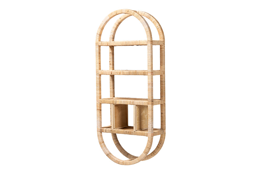 Bali & Pari Labonita Rattan Wall Shelf
