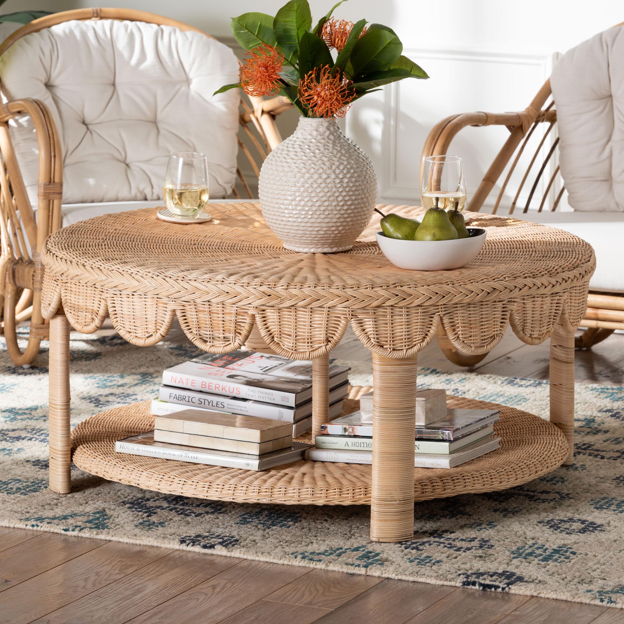 Bali & Pari Latoya Rattan Coffee Table