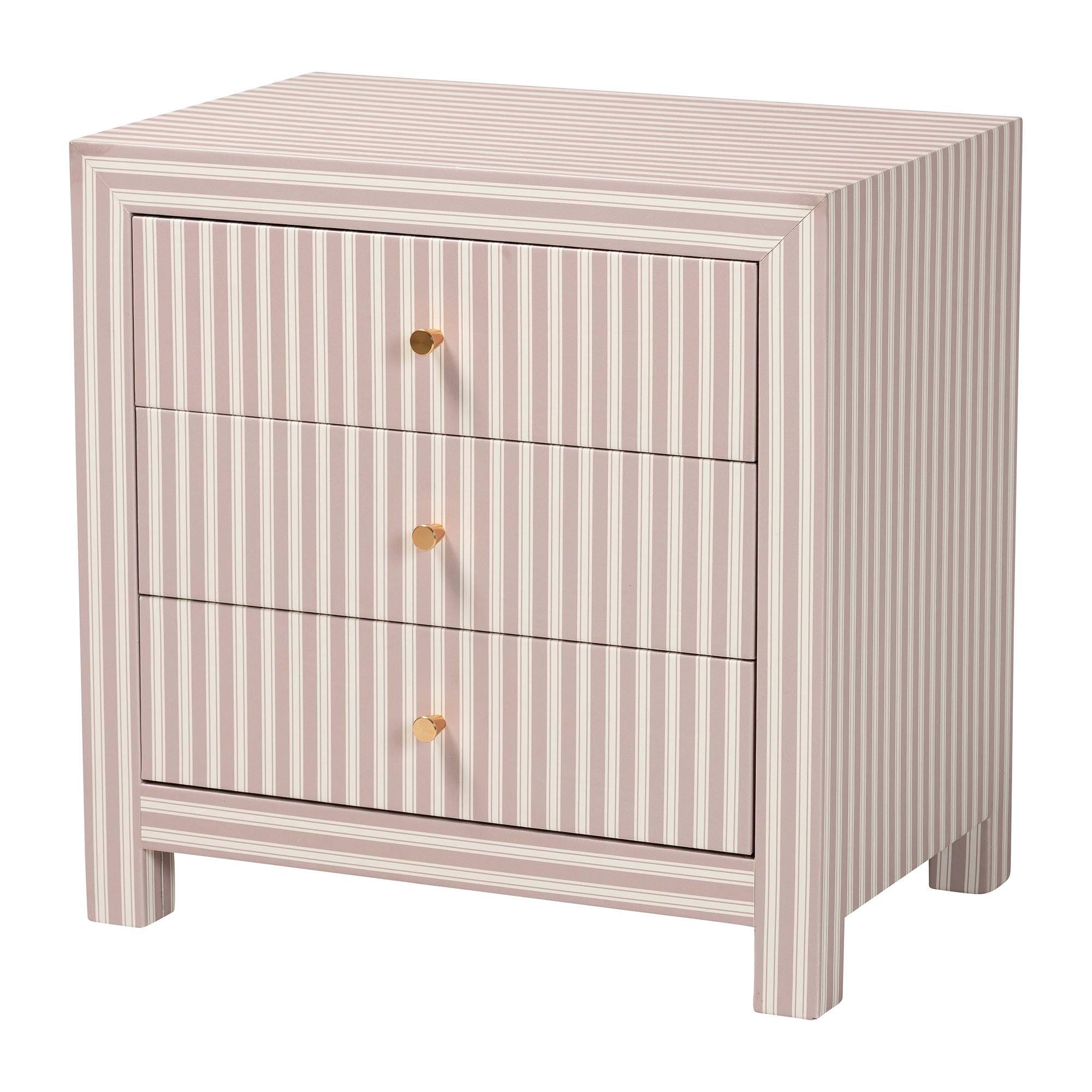 Javianne End Table 3-Drawer Storage Cabinet