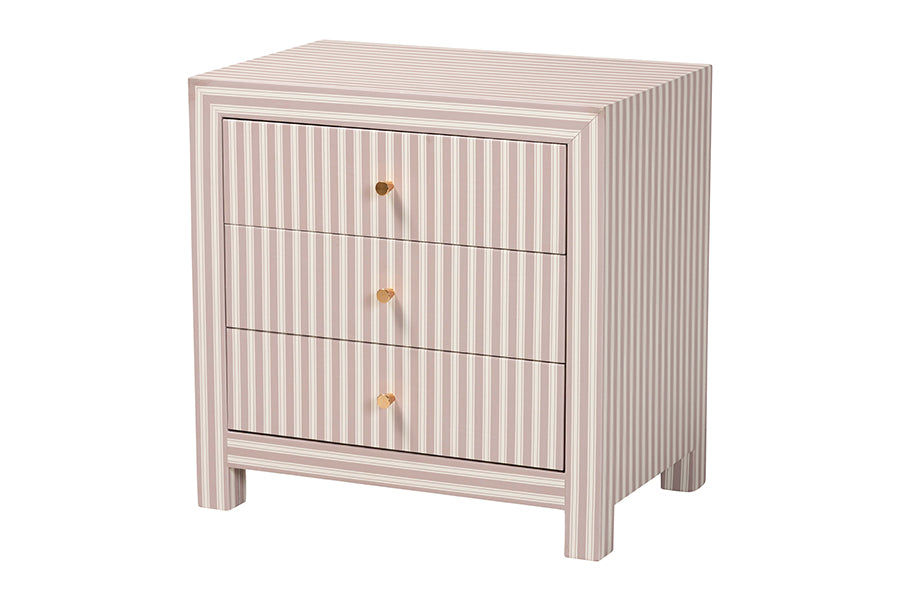 Javianne End Table 3-Drawer Storage Cabinet