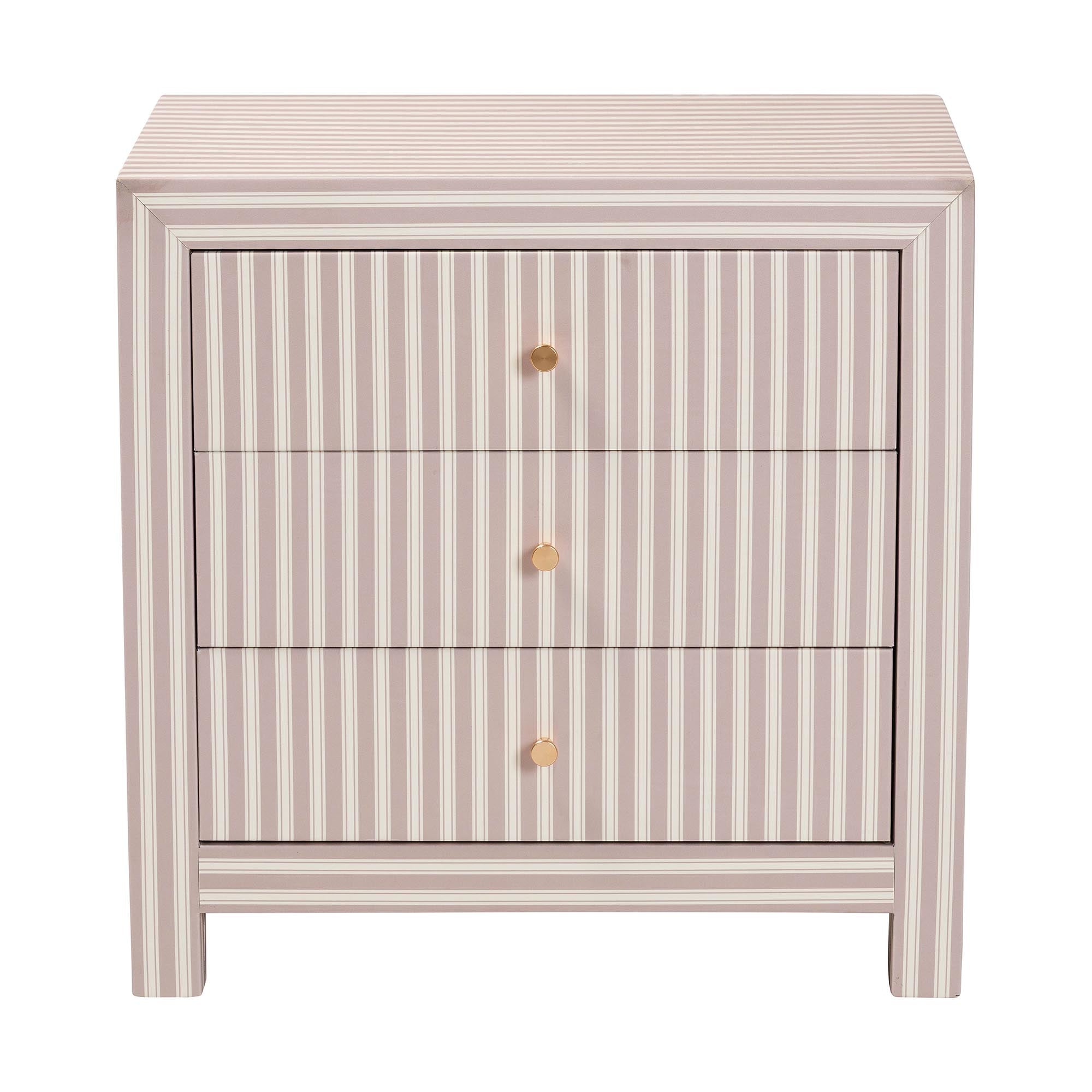Javianne End Table 3-Drawer Storage Cabinet