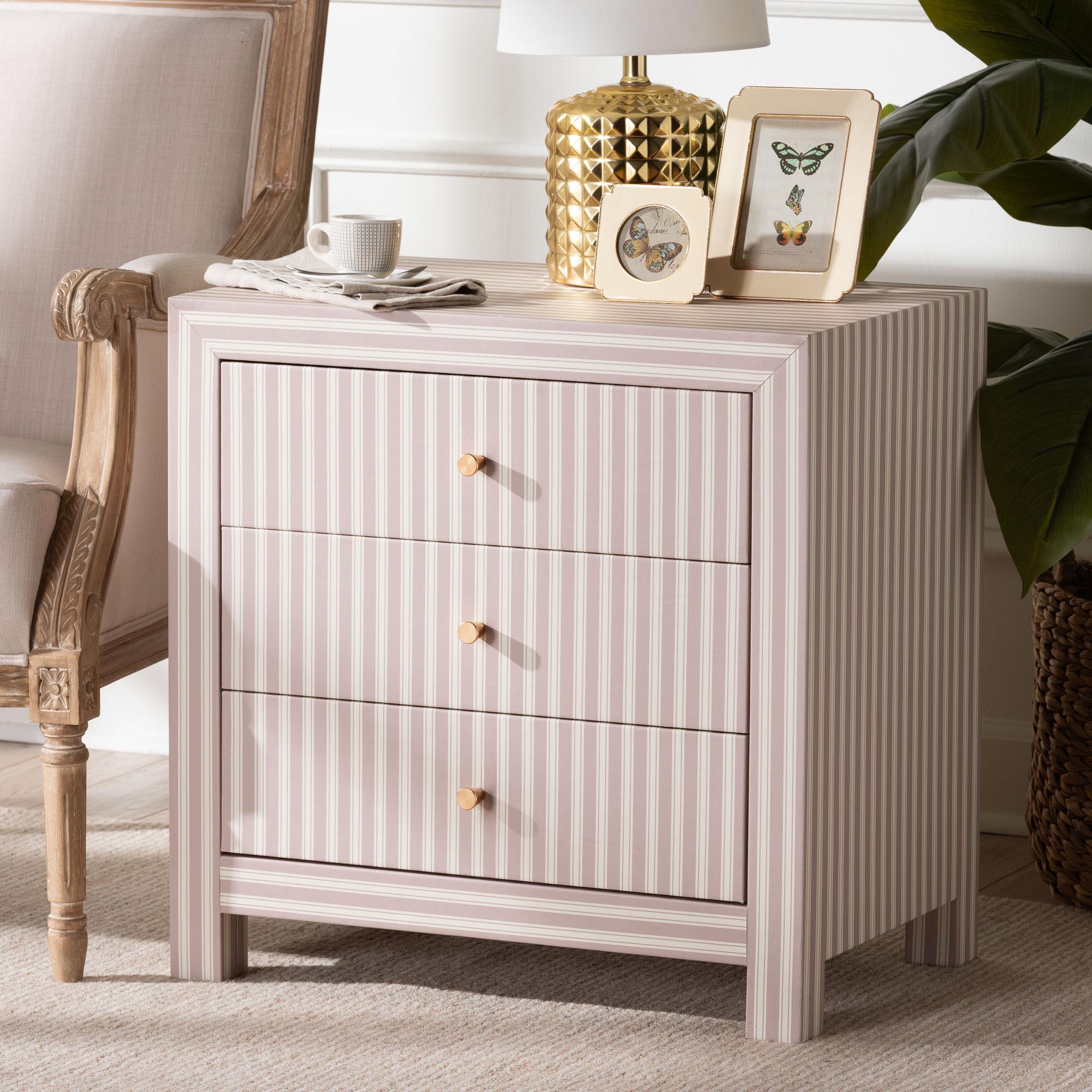 Javianne End Table 3-Drawer Storage Cabinet