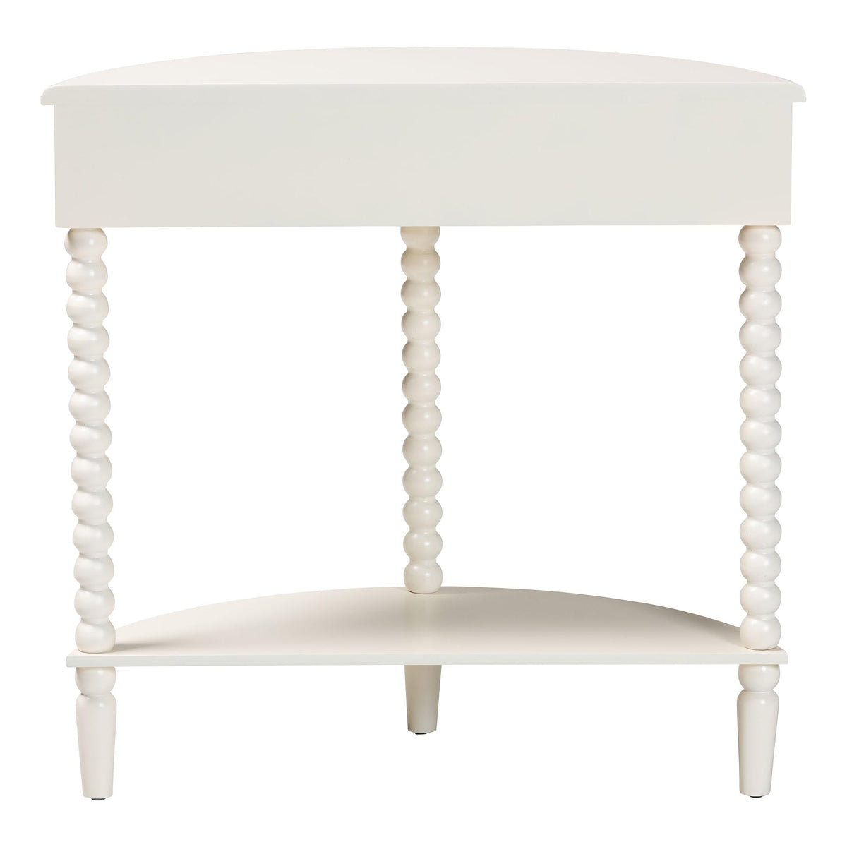 Raynera Bobbin-Leg Demilune Console Table