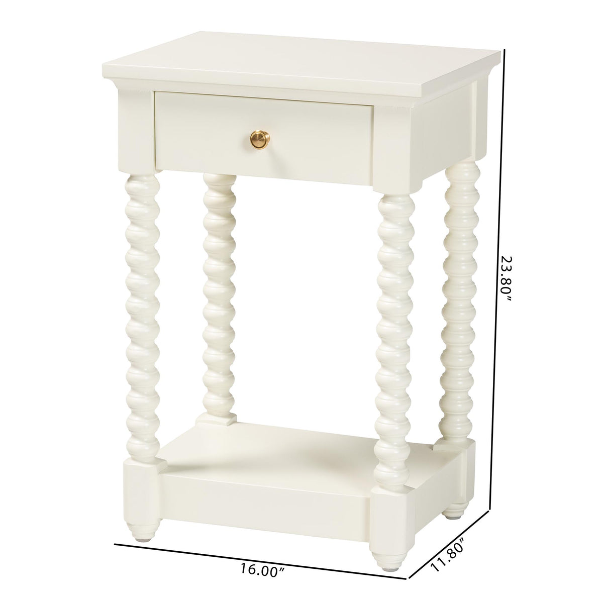 Terentia 1-Drawer Nightstand