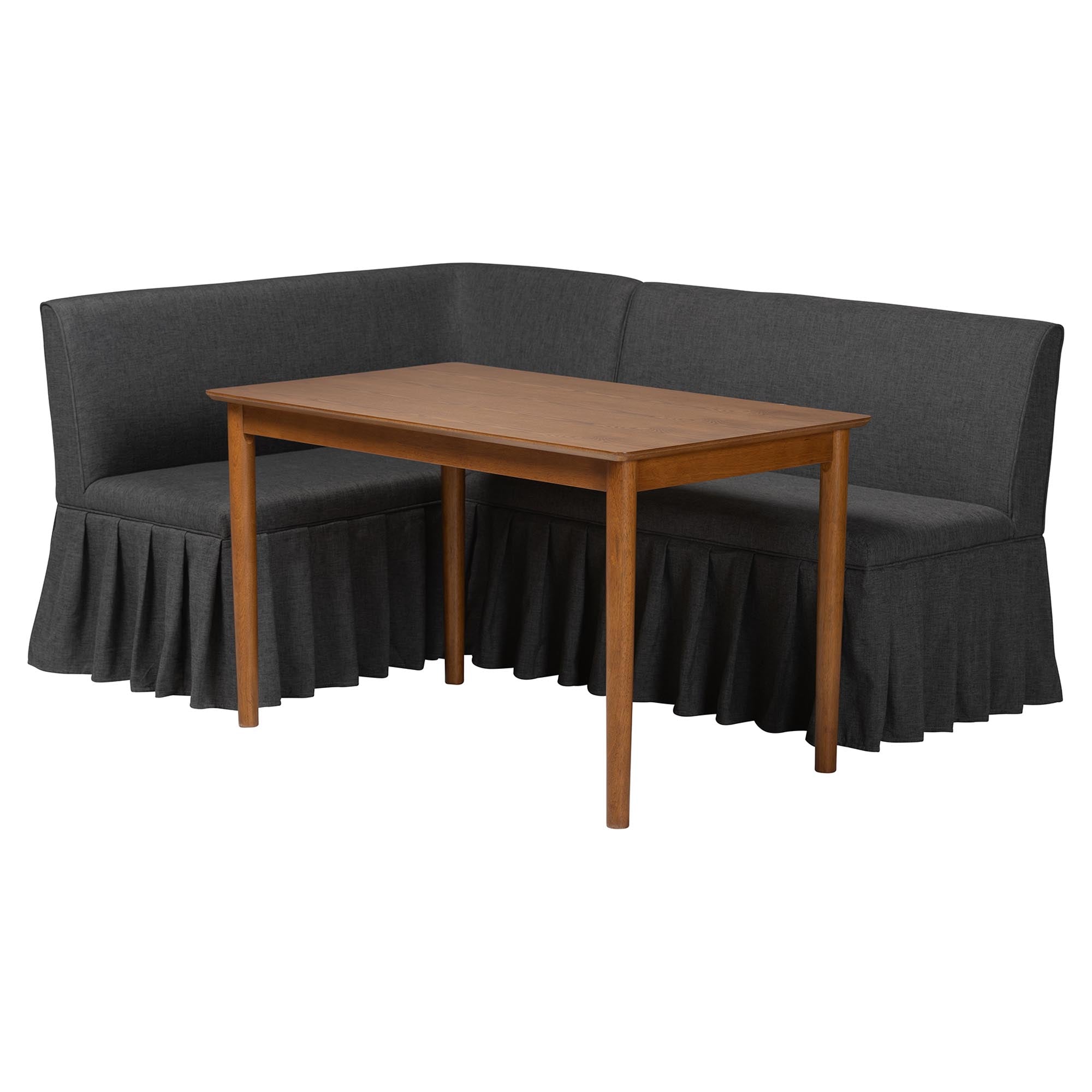 Richard 3-Piece Fabric Upholstered Dining Nook Set