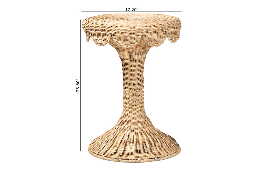 Bali & Pari Natala Rattan End Table