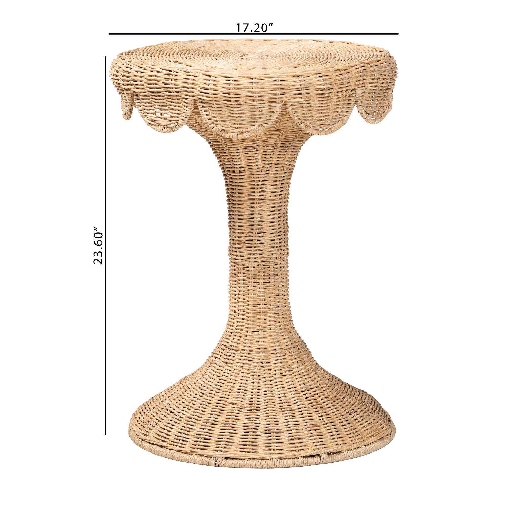 Bali & Pari Natala Rattan End Table