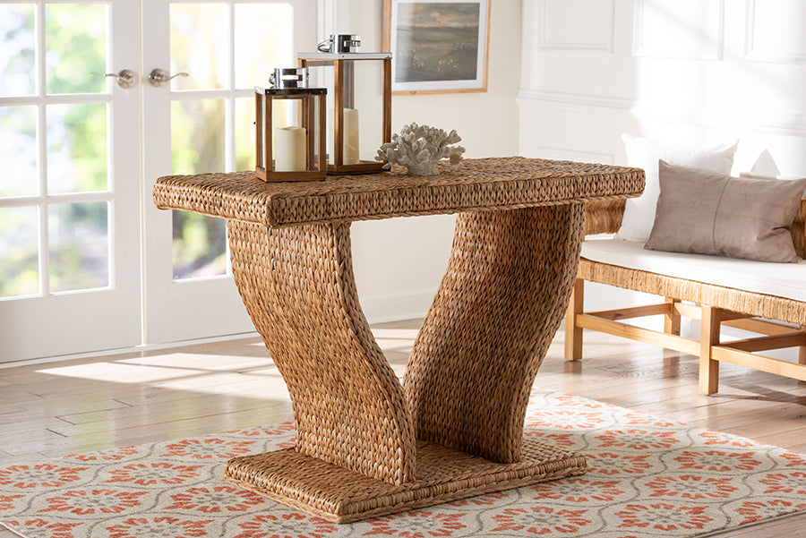 Bali & Pari Alyssa Seagrass Console Table
