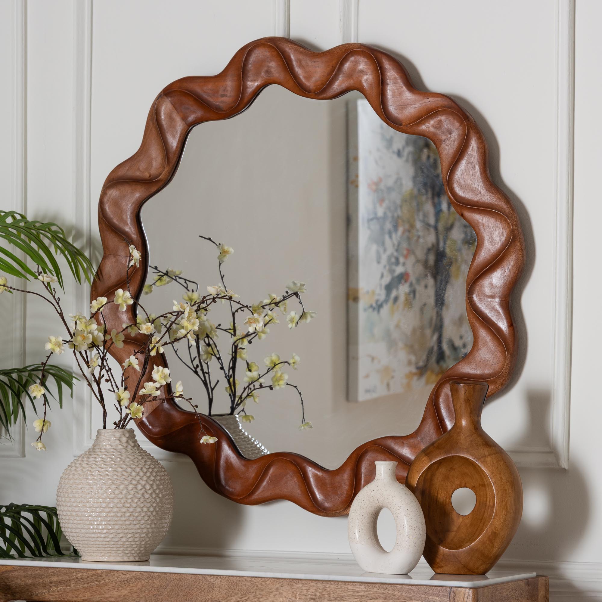 Bali & Pari Bahati Round Wall Mirror