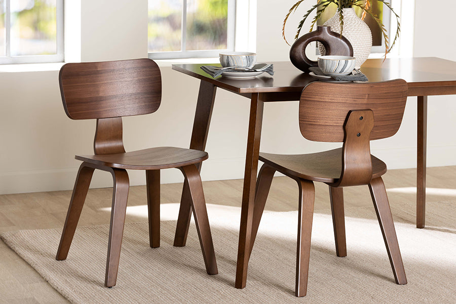 Billie Wood 2-Piece Dining Chair Set