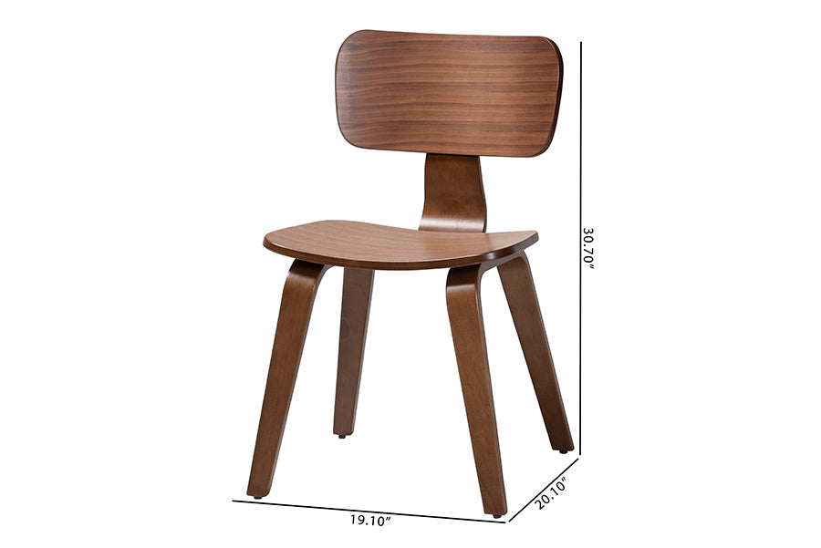 Billie Wood 2-Piece Dining Chair Set