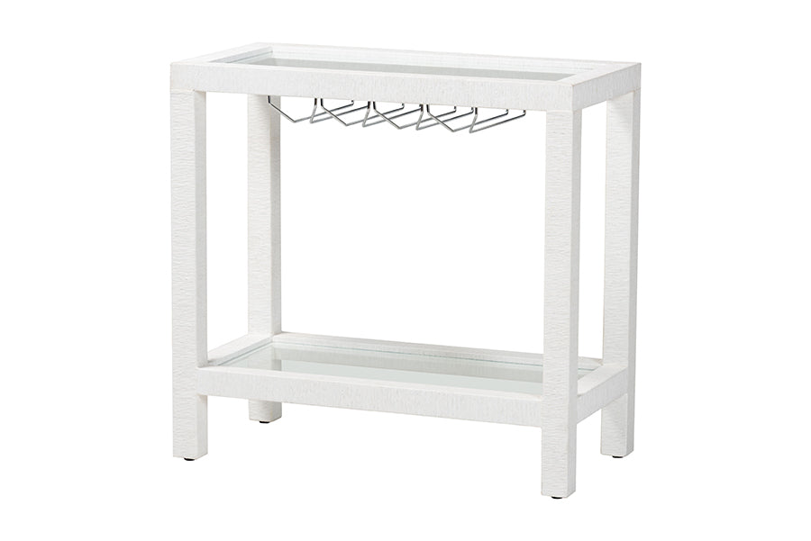 Bali & Pari Oaklynn Grasscloth Wine Rack