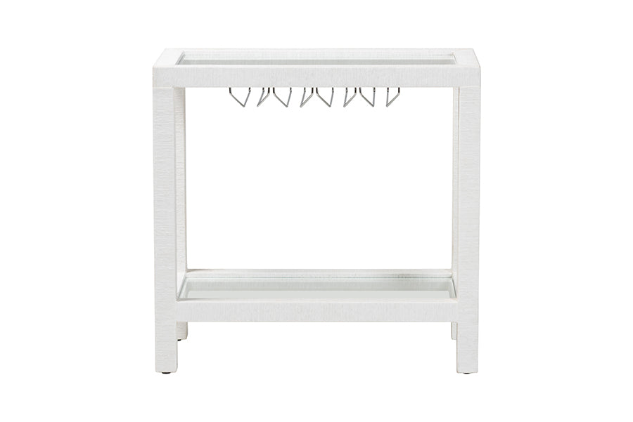 Bali & Pari Oaklynn Grasscloth Wine Rack