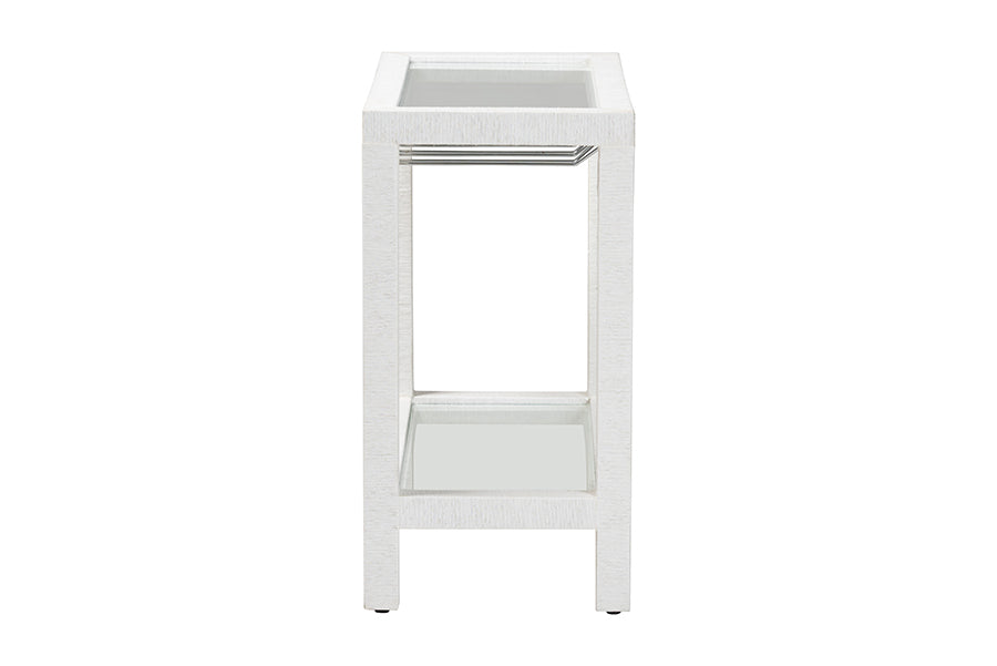 Bali & Pari Oaklynn Grasscloth Wine Rack