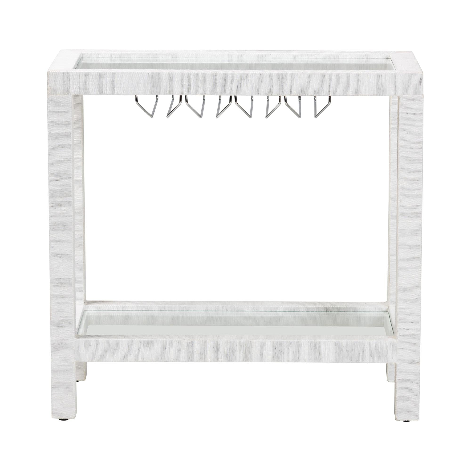 Bali & Pari Oaklynn Grasscloth Wine Rack