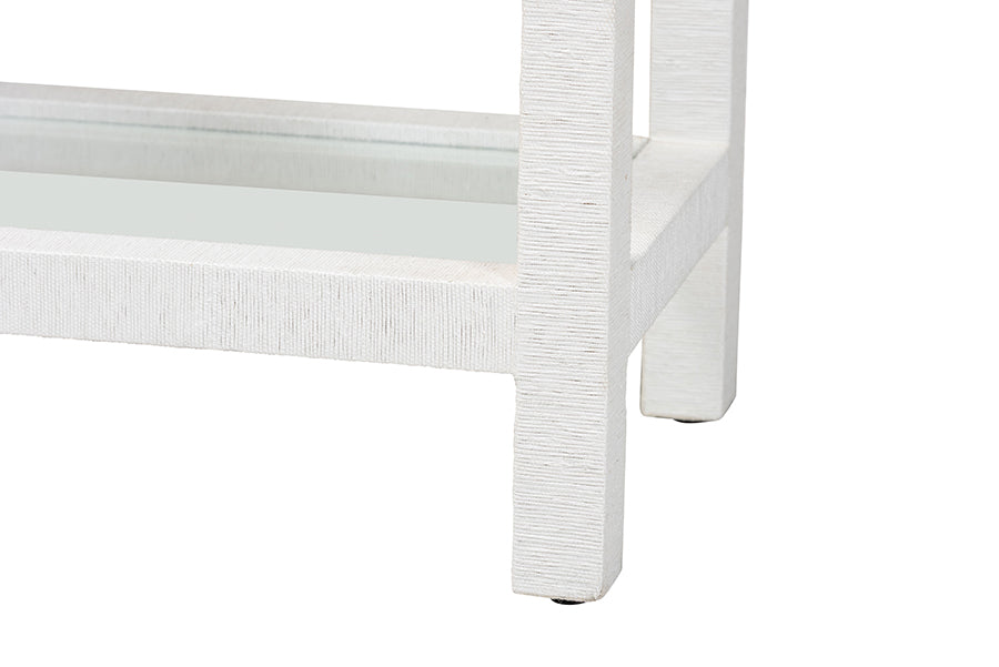 Bali & Pari Oaklynn Grasscloth Wine Rack