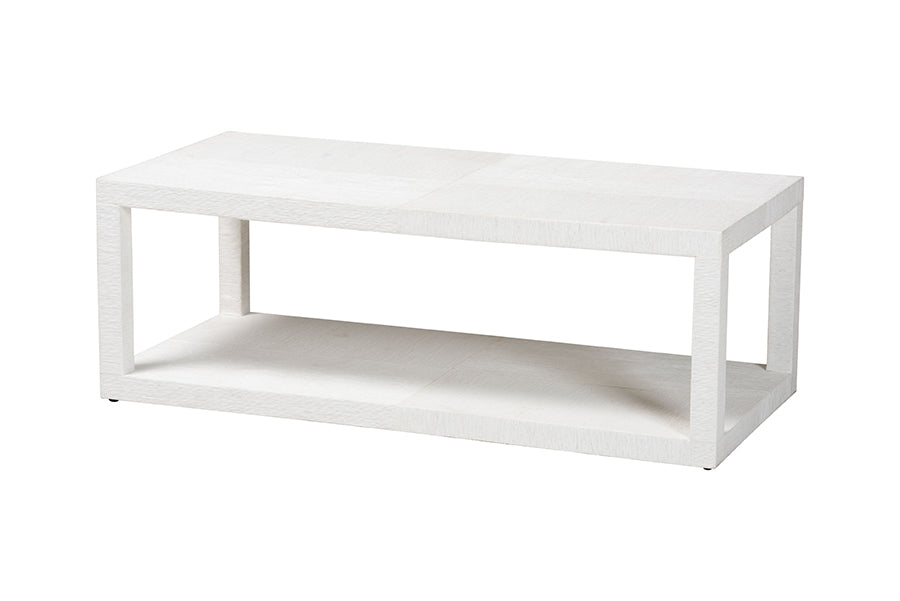 Bali & Pari Oaklynn Grasscloth Coffee Table
