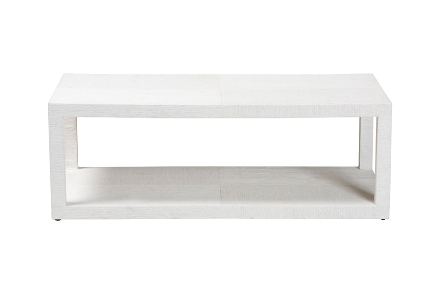 Bali & Pari Oaklynn Grasscloth Coffee Table