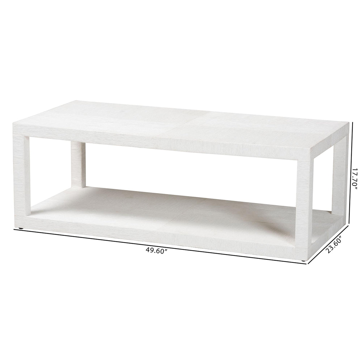 Bali & Pari Oaklynn Grasscloth Coffee Table