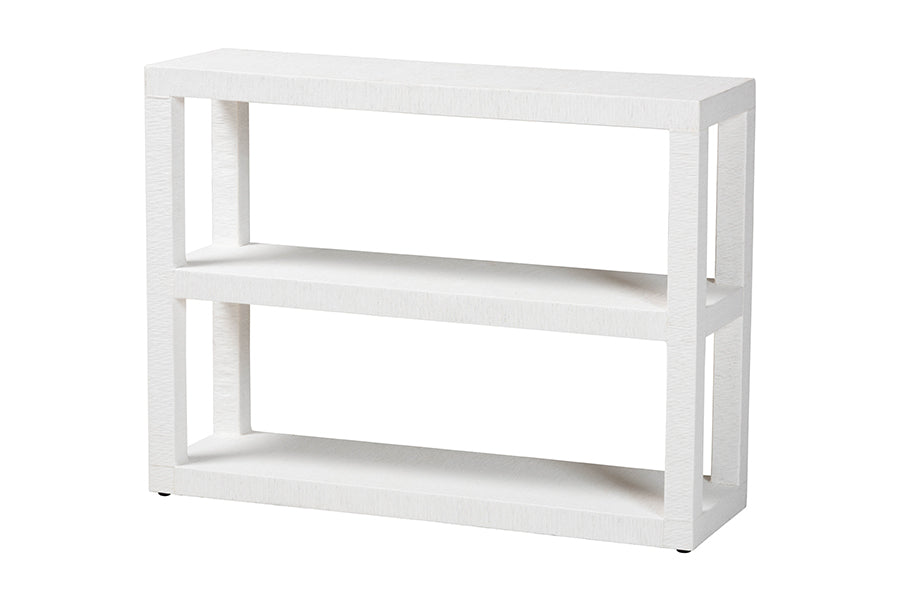 Bali & Pari Oaklynn Grasscloth Bookshelf