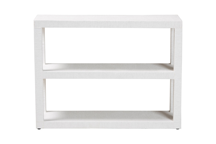 Bali & Pari Oaklynn Grasscloth Bookshelf