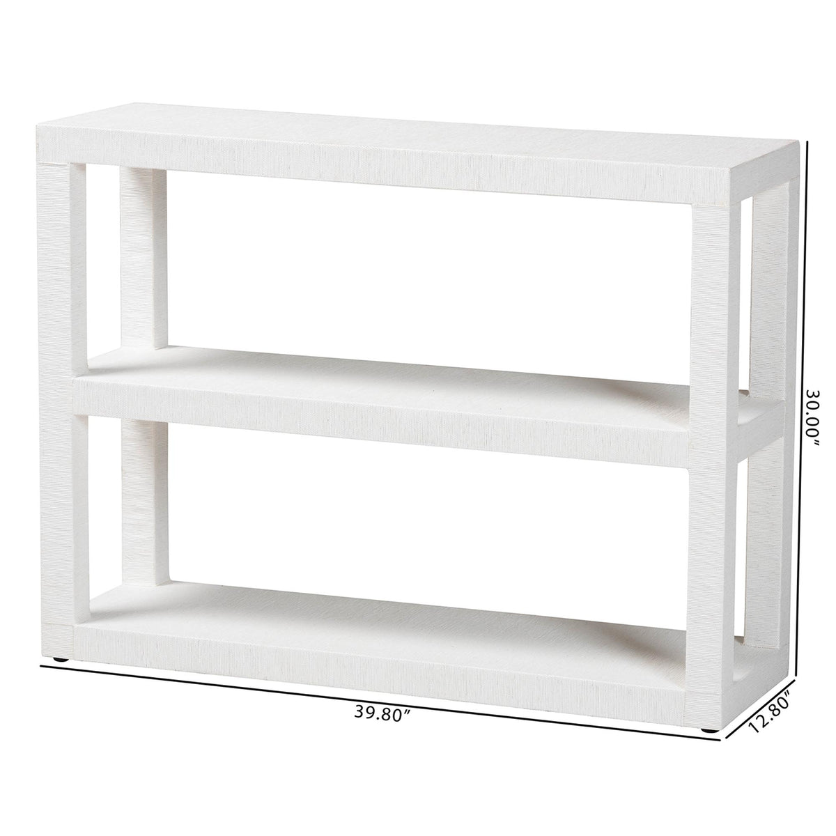 Bali & Pari Oaklynn Grasscloth Bookshelf