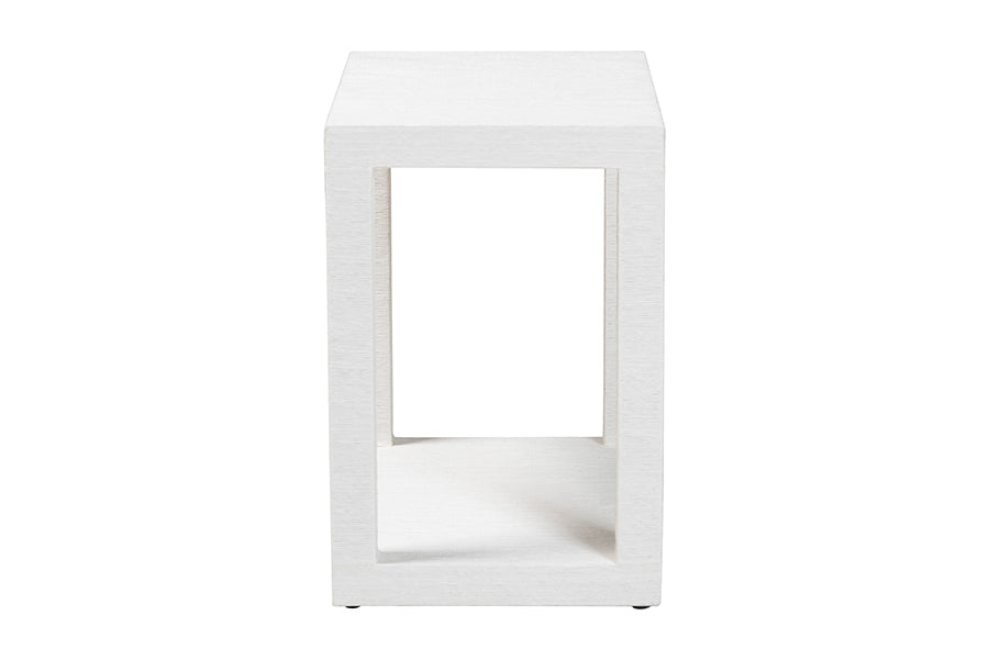Bali & Pari Oaklynn Grasscloth End Table