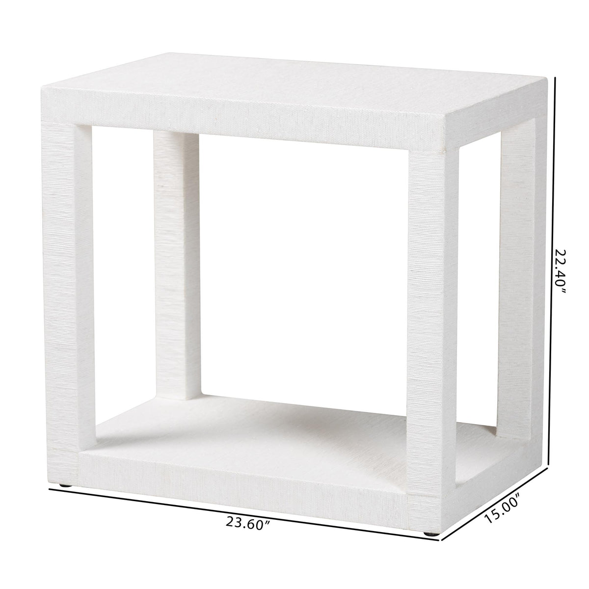 Bali & Pari Oaklynn Grasscloth End Table