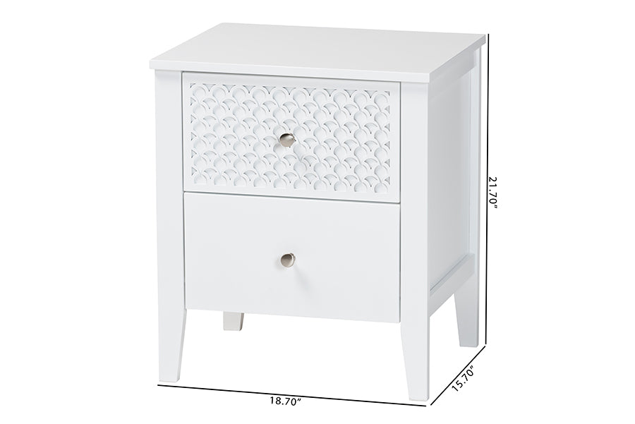 Lara 2-Drawer Nightstand