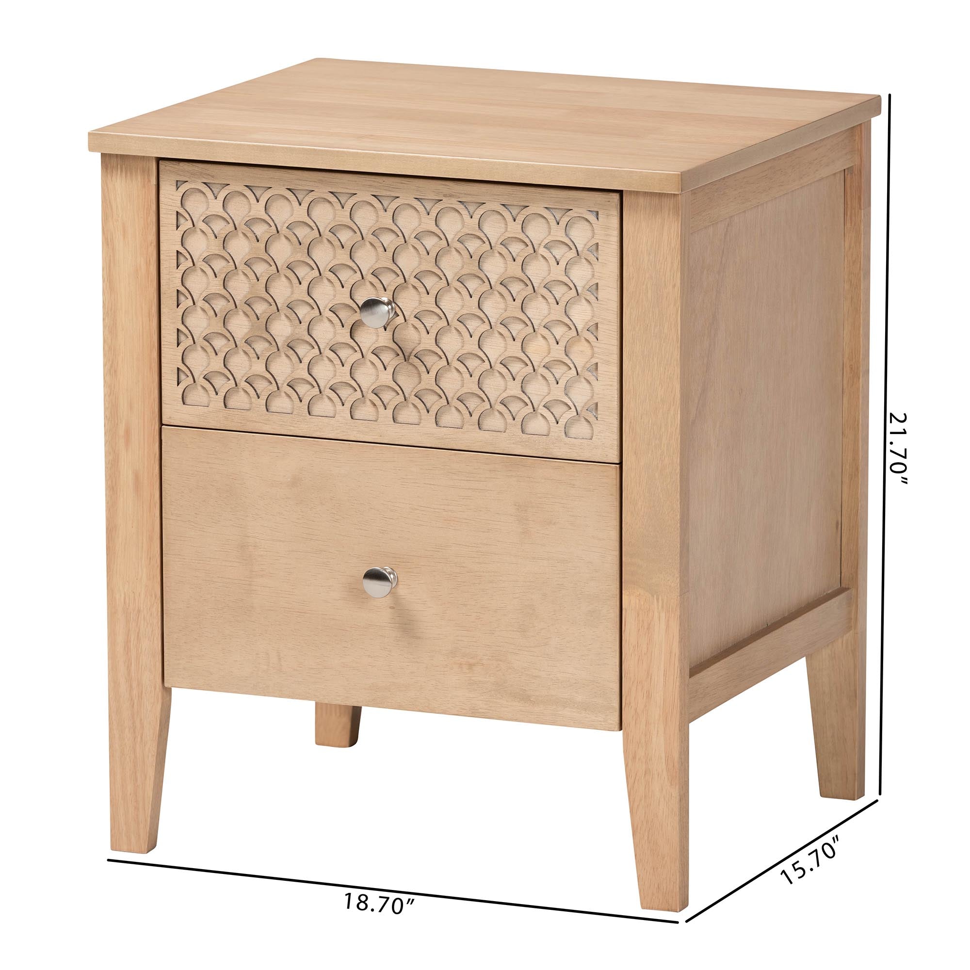 Lara 2-Drawer Nightstand