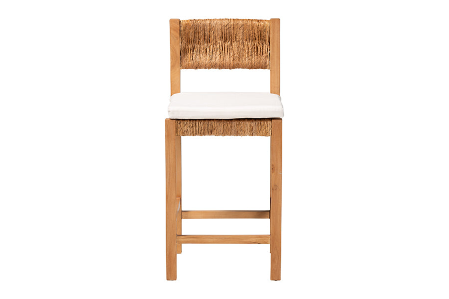 Bali & Pari Pava Woven Seagrass Counter Stool