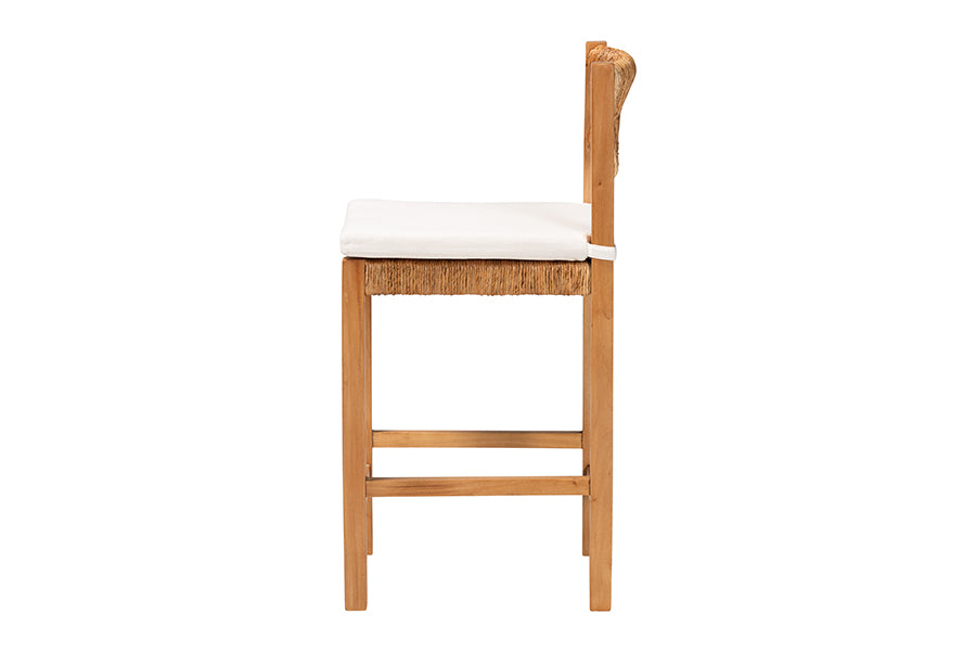 Bali & Pari Pava Woven Seagrass Counter Stool