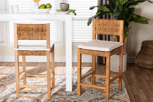 Bali & Pari Pava Woven Seagrass Counter Stool