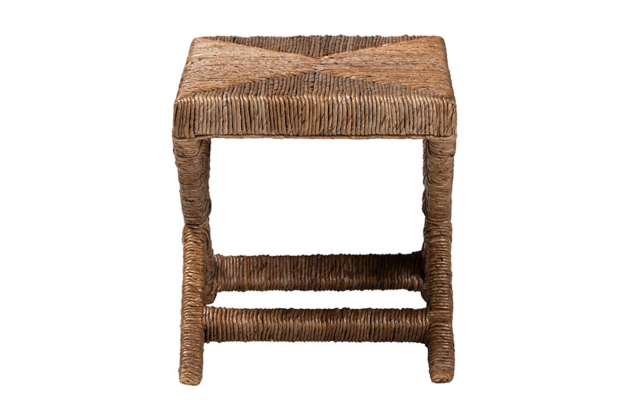 Bali & Pari Alda Woven Seagrass Ottoman