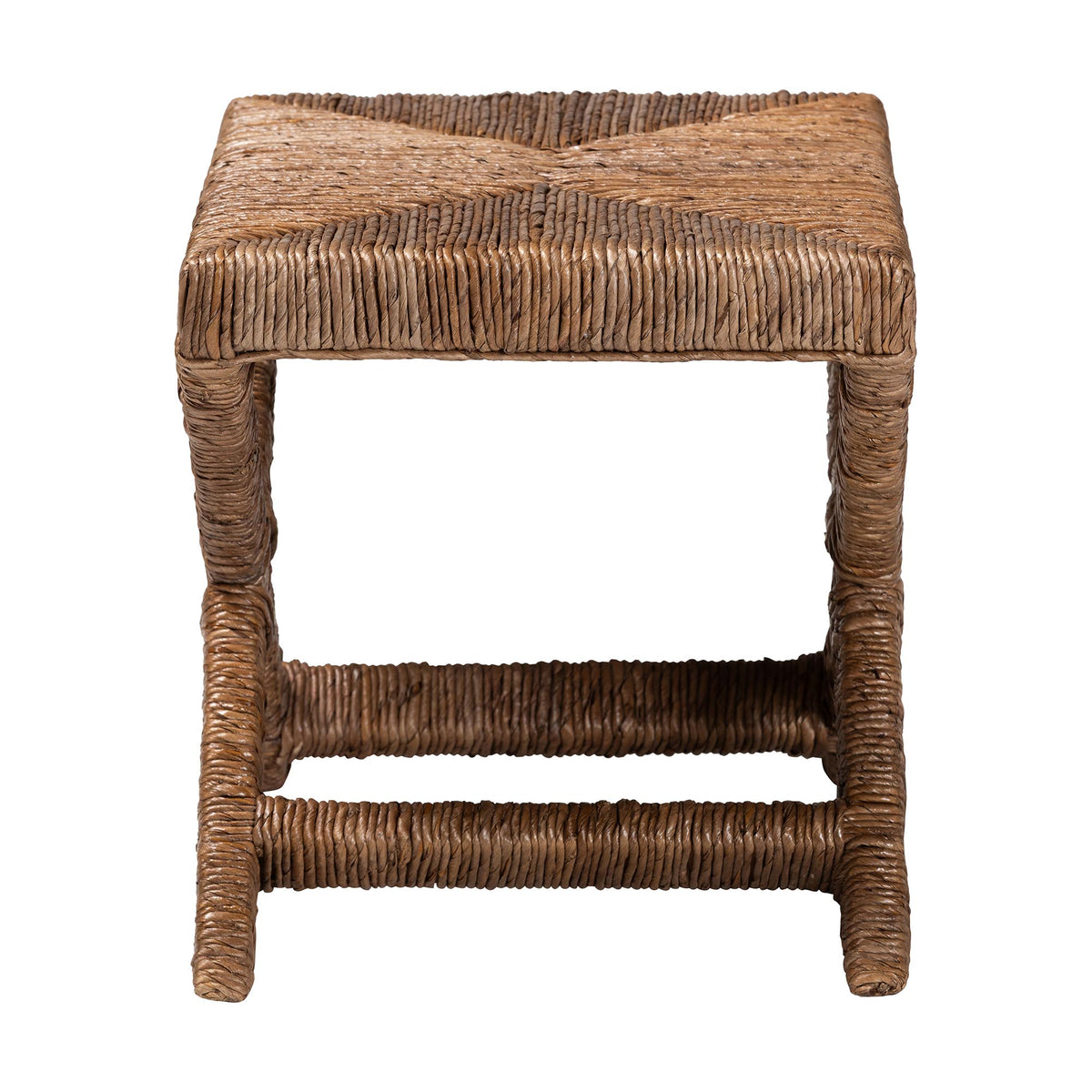 Bali & Pari Alda Woven Seagrass Ottoman